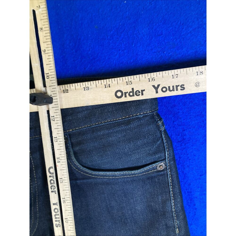 Uniqlo Women's Selvedge Slim Straight Jeans Japanese Kaihara Denim Size 4 - Picture 11 of 16